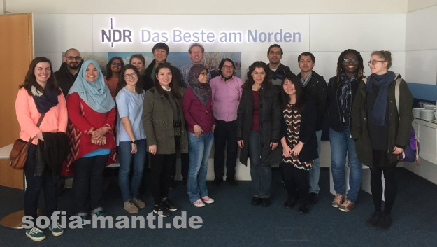 DAAD Stipendiaten und Alumni zu Besuch beim NDR.